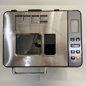 Euhomy Stainless Steel 25-1 2LB Bread Maker with Black Accents